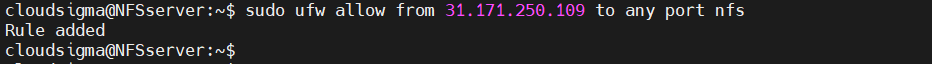 ufw allow ports