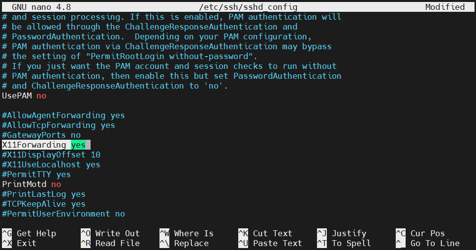 X11 Forwarding